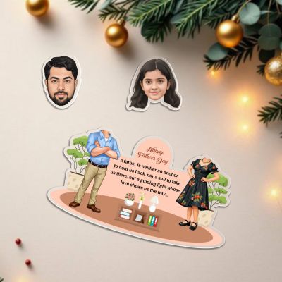 Personalized from Daughter   Bobblehead Caricature Moving Head Feature with Battery Powered